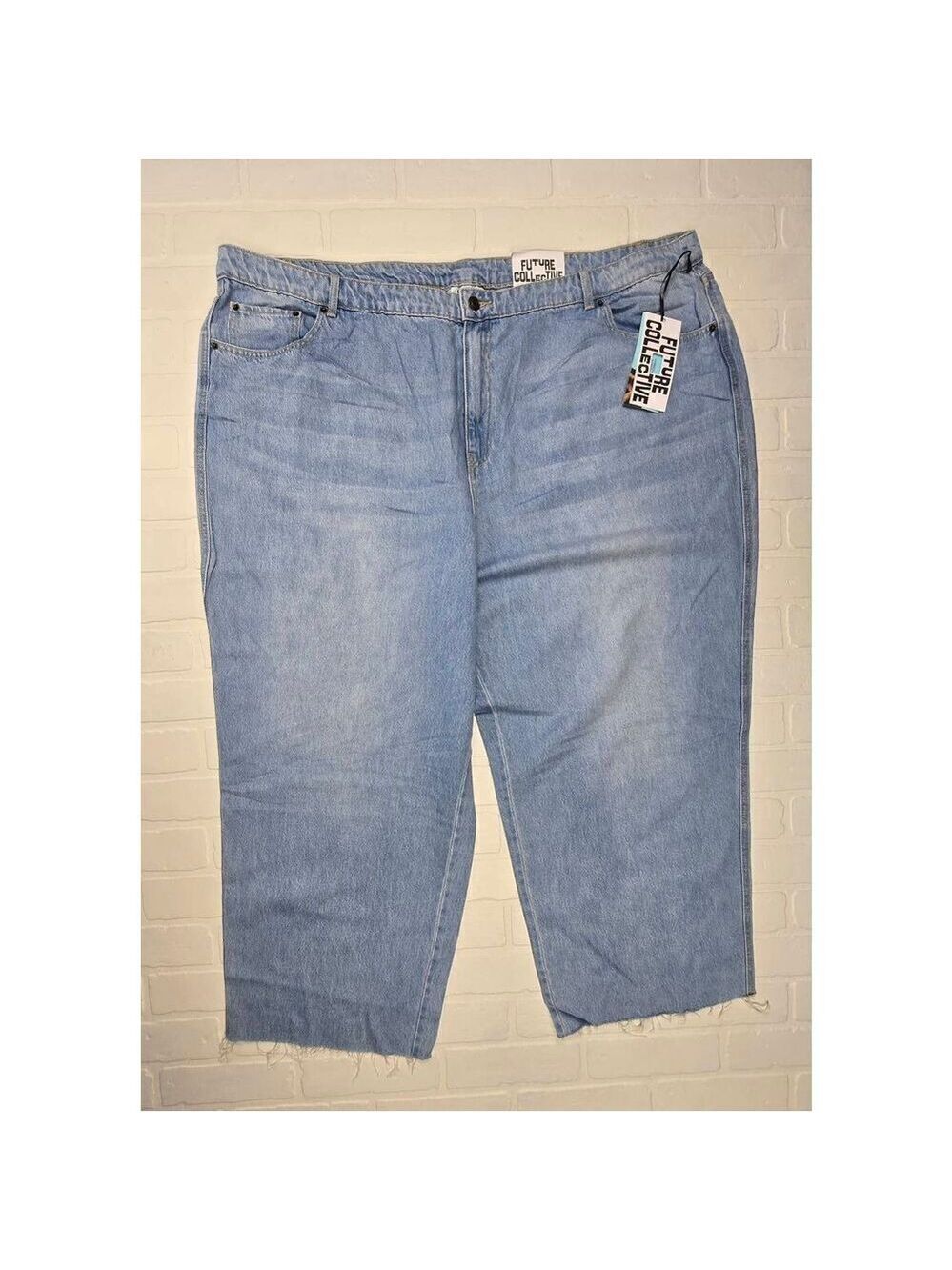 Future Collective Mid Rise Straight Leg Jeans Size 22